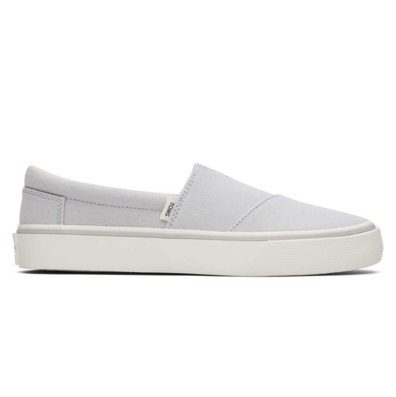 TOMS Alpargata Fenix Slip on Grey Washed Canvas Sneakers -7 - Picture 2 of 6